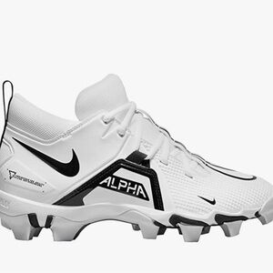 Nike Alpha White and Black Cleats Football 11.5